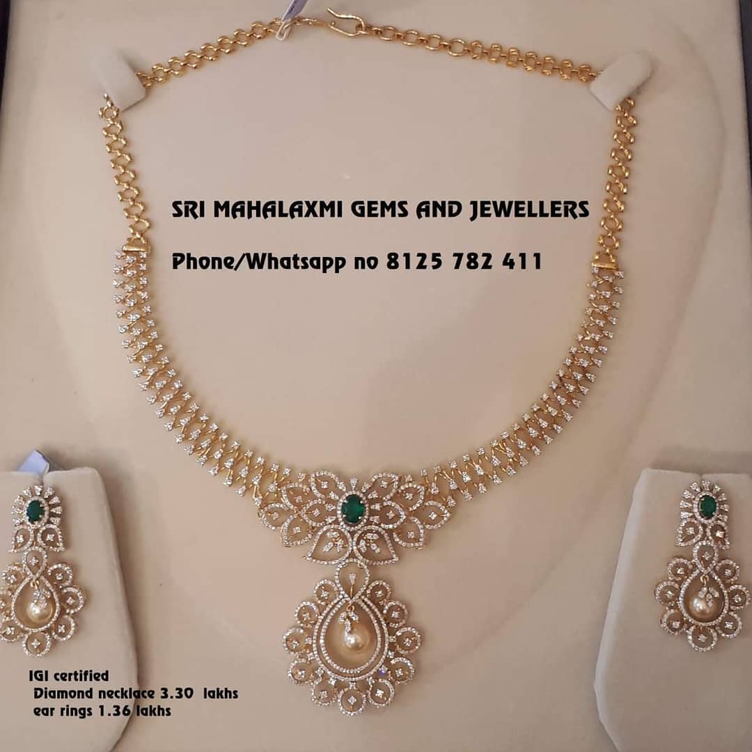 Diamond Necklace – South India Jewels