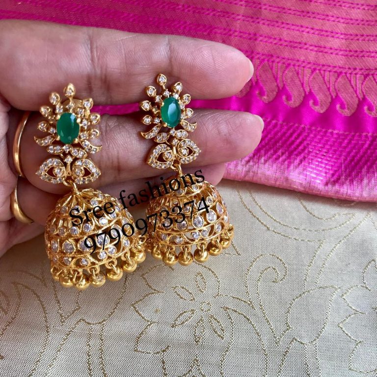 Top Antique Stone Earring Designs For Every Ethnic Outfit South India