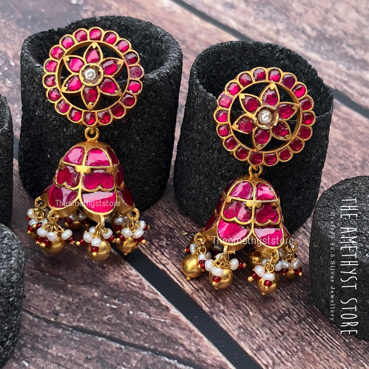 gold-plated-antique-silver-jhumka-designs (1)