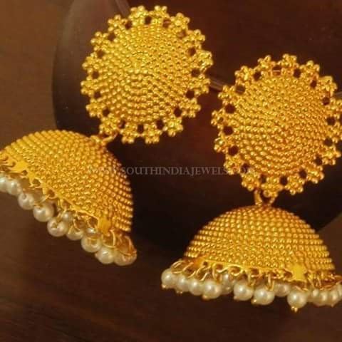 Beautiful Gold Jhumka Designs