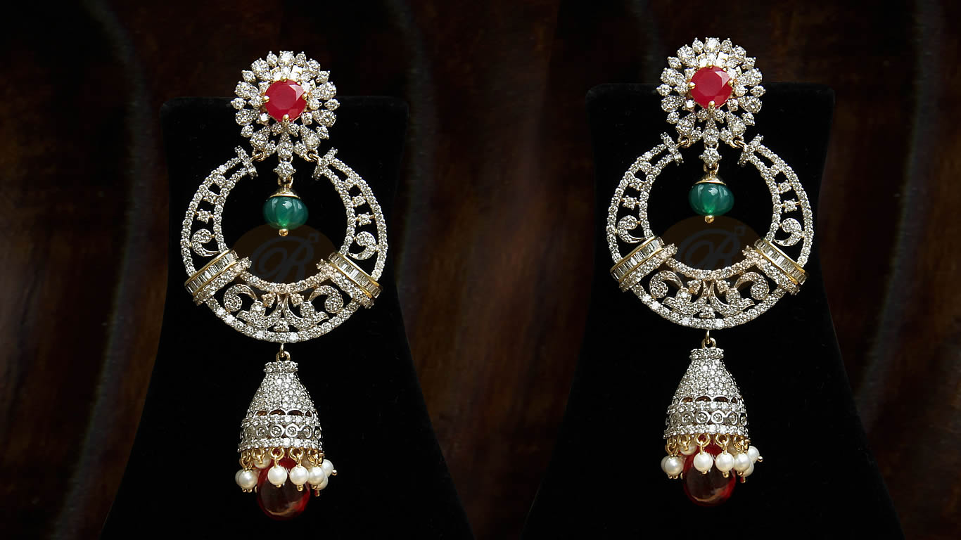 Diamond Jhumka Designs