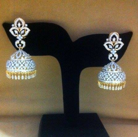 Diamond Jhumka Designs