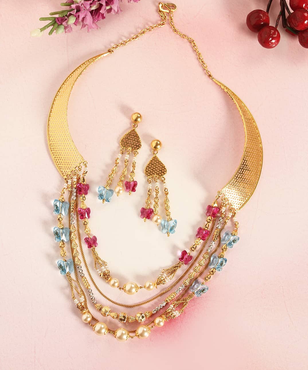 Gold Necklace Set Designs