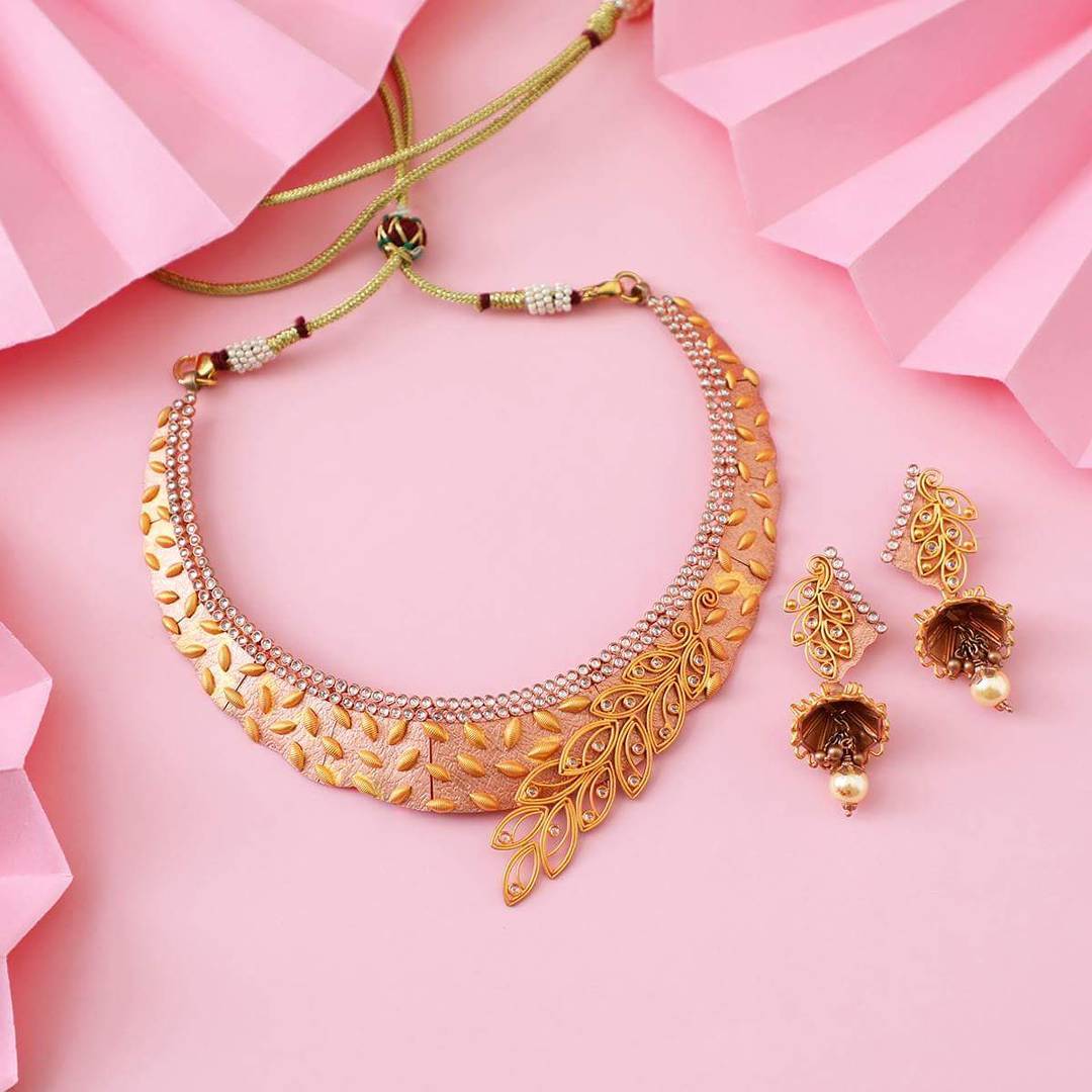 22 Trendy Gold Necklace Set Designs • South India Jewels