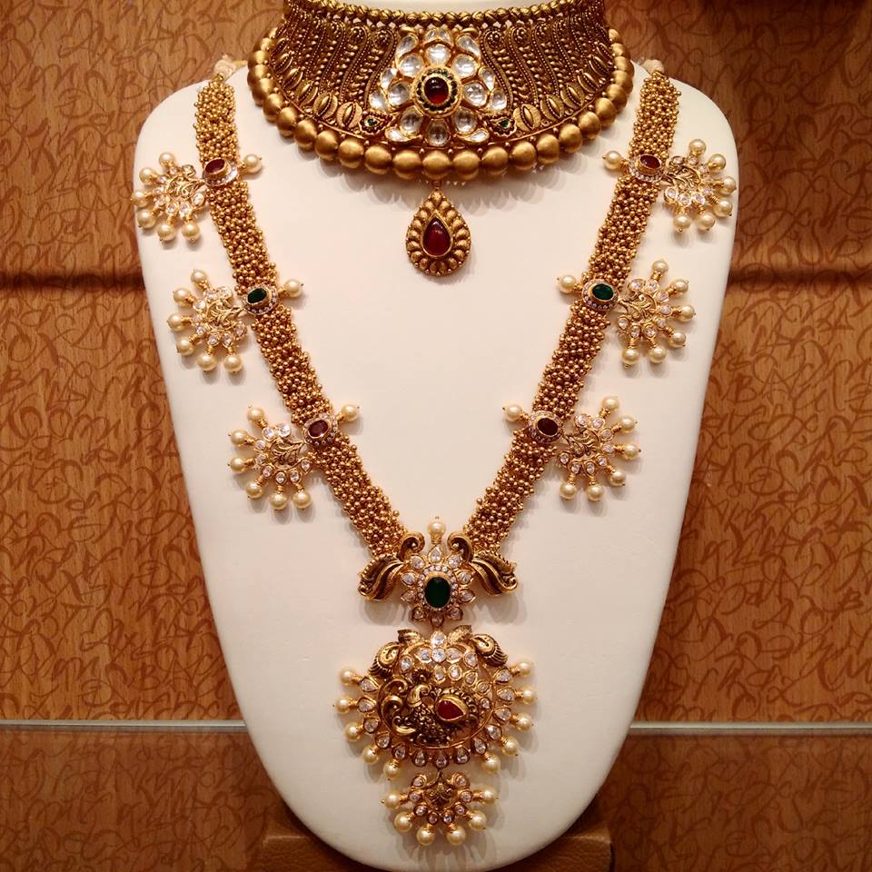 21 Traditional Gold Jewelry Set Designs For Marriage • South India Jewels