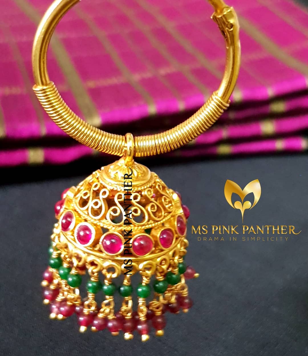 jhumka design image 5 Ms pink panther