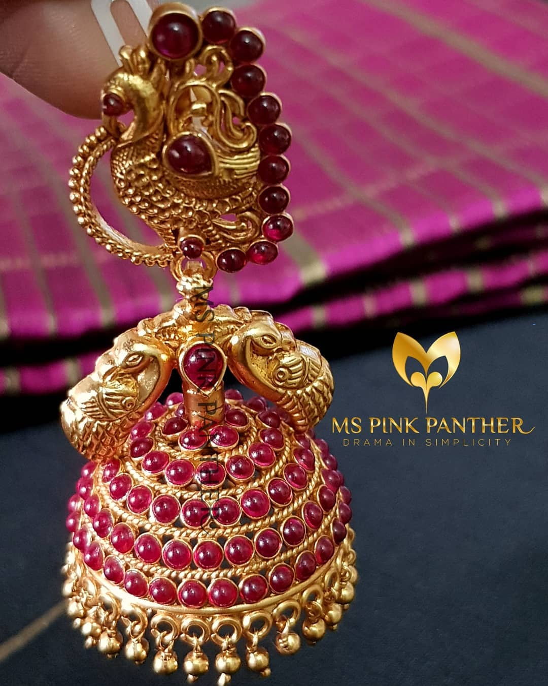 jhumka design image 6 ms pink panther