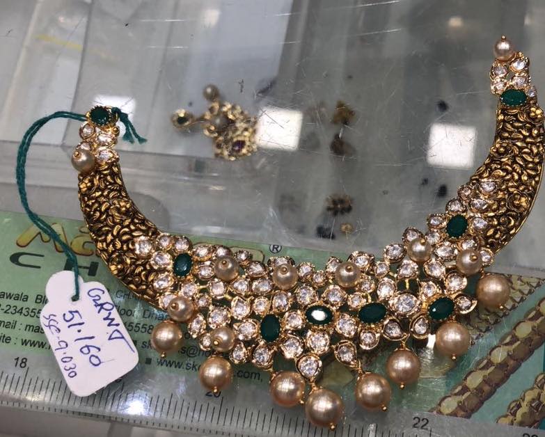 Emerald Necklace Designs in Gold