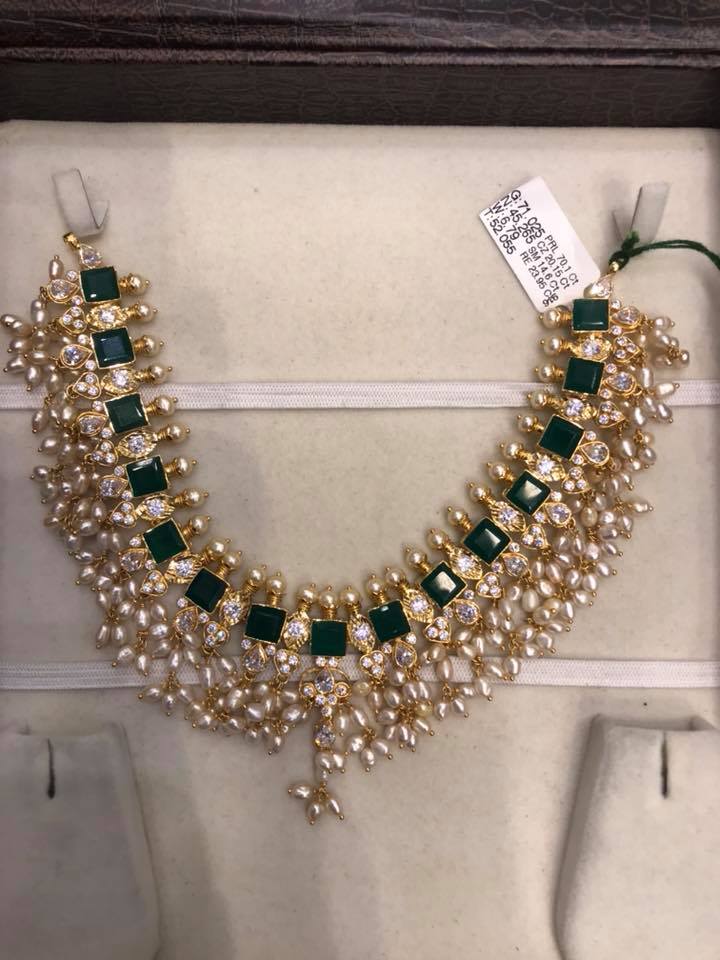 Emerald Necklace Designs in Gold