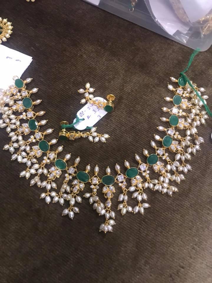 Emerald Necklace Designs in Gold