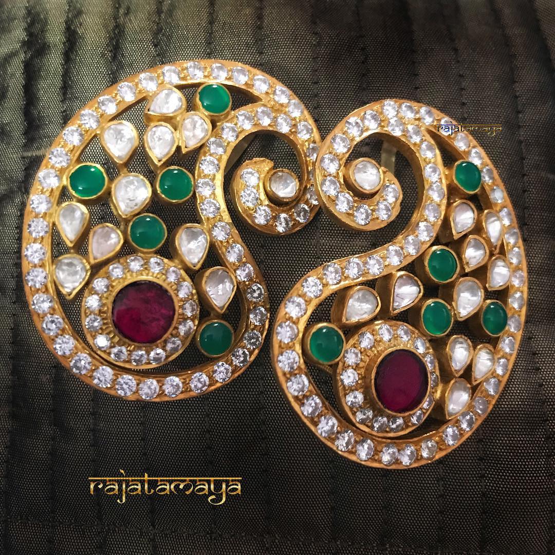 antique kundan earrings