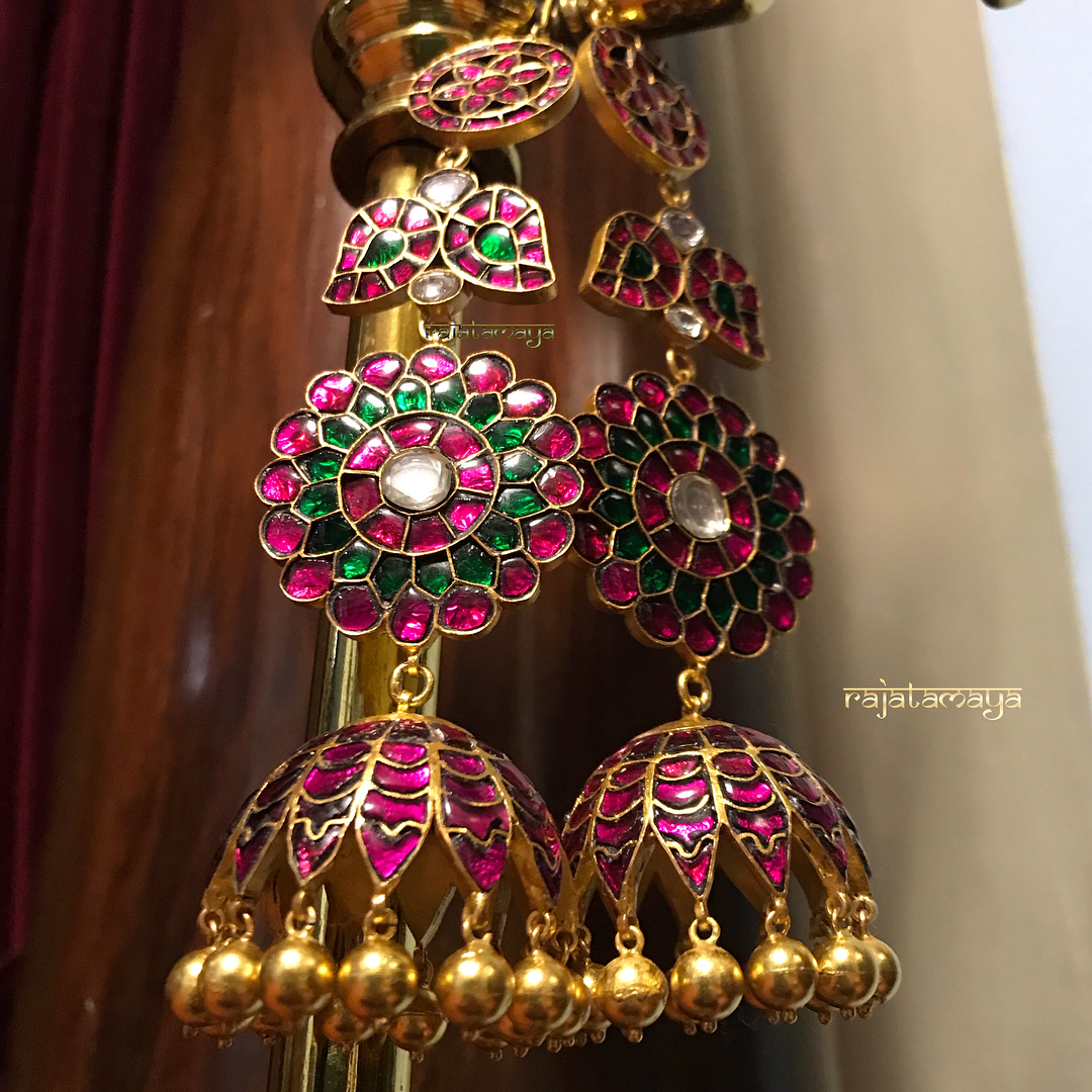 antique kundan earrings