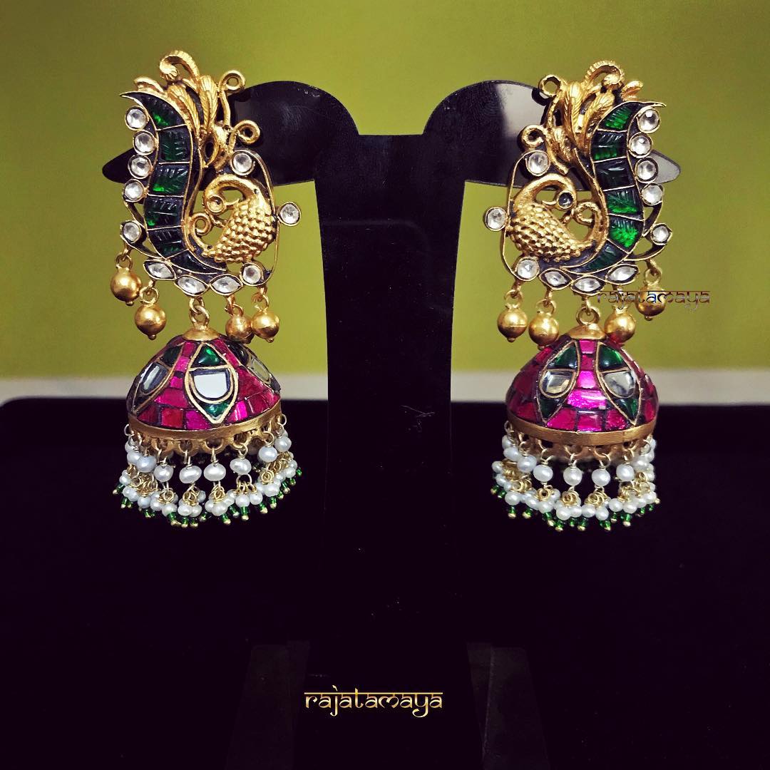 antique kundan earrings