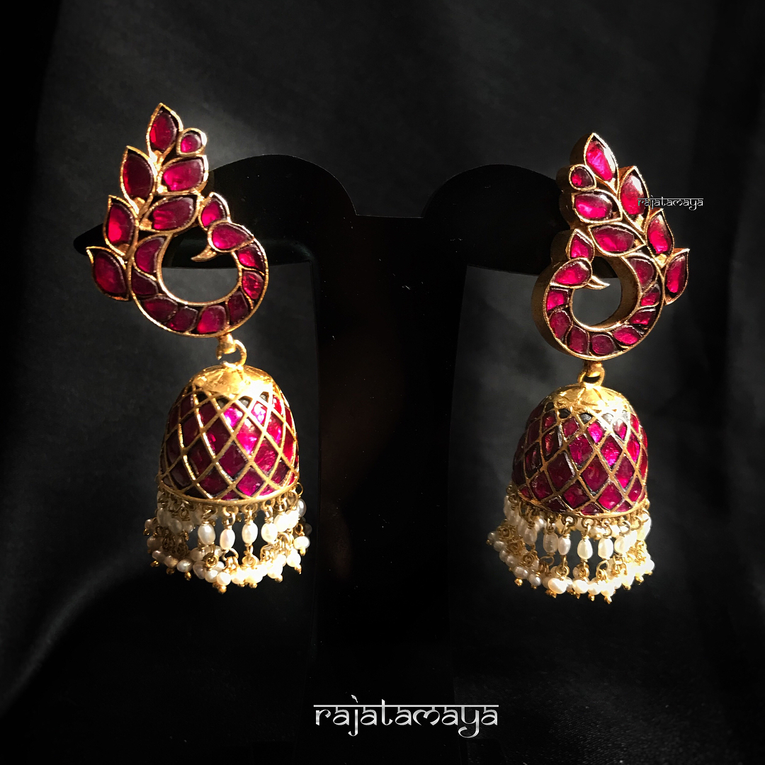 antique kundan earrings