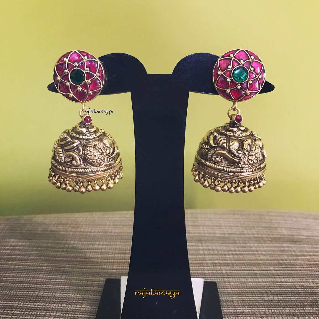 antique kundan earrings