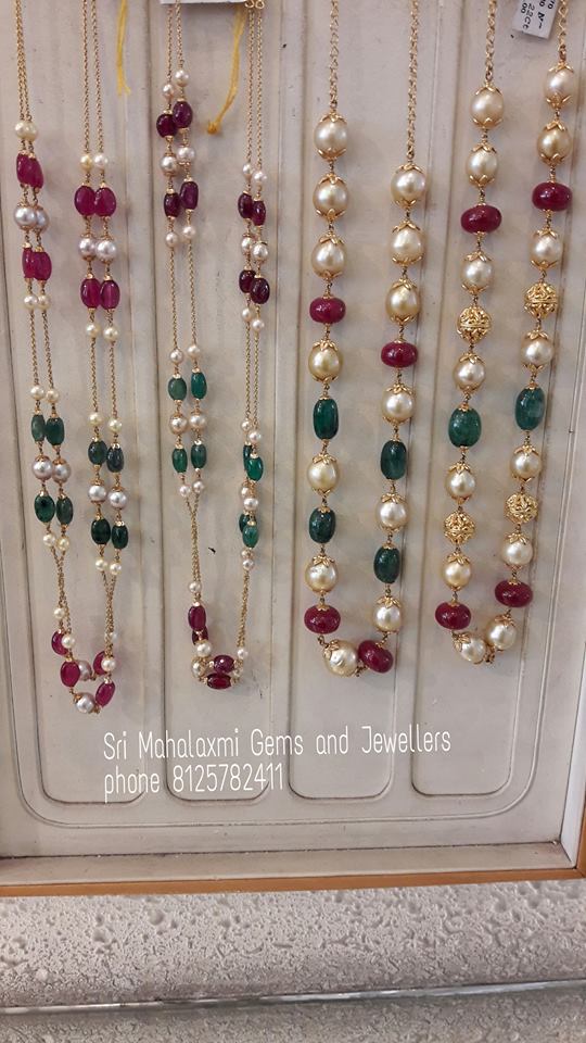 Pearl chains in on sale gold