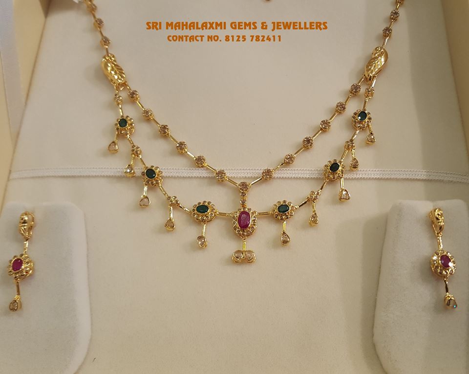 small gold necklace designs