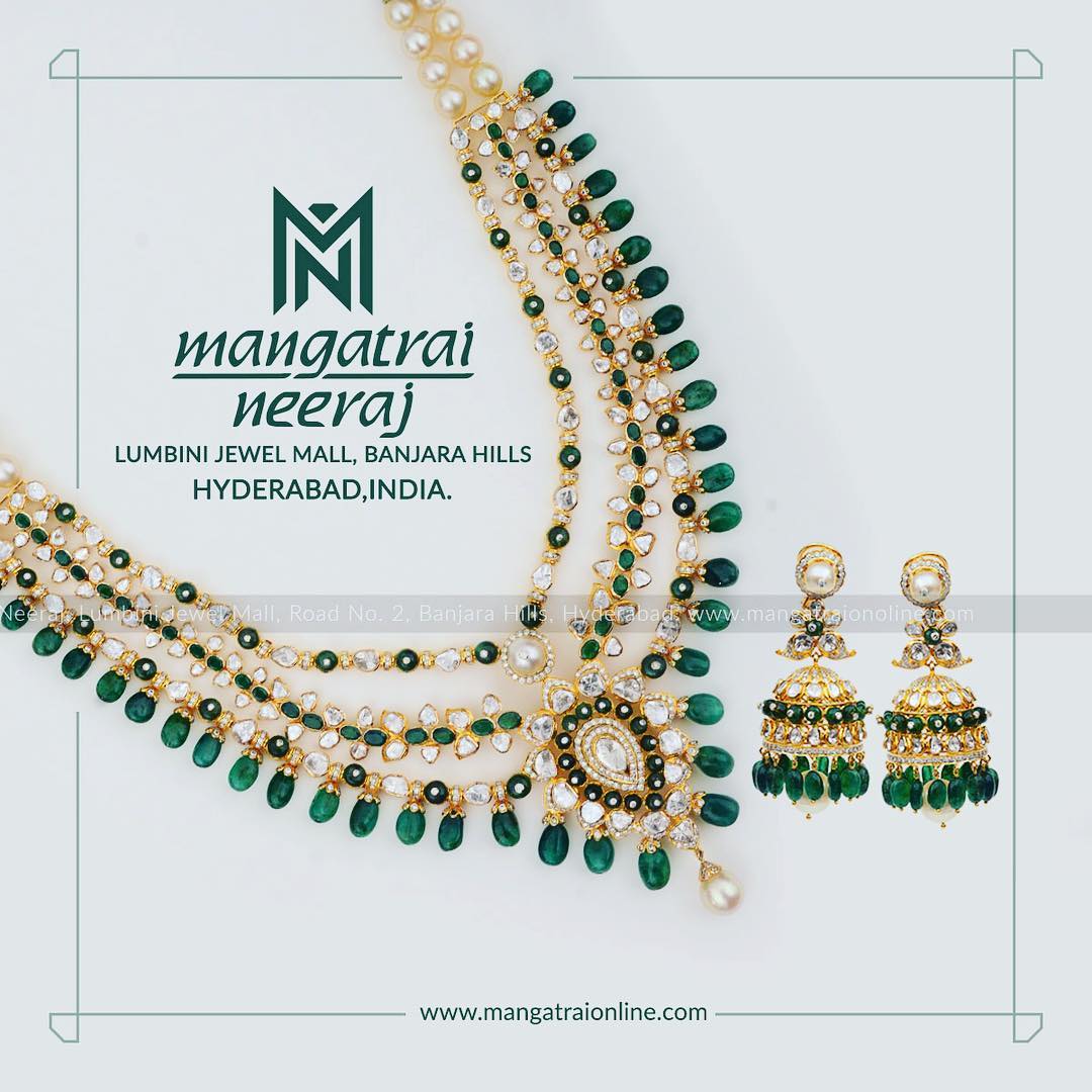 emerald jewellery sets