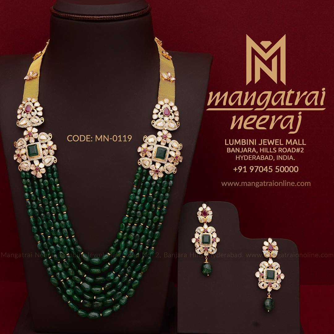 emerald jewellery sets