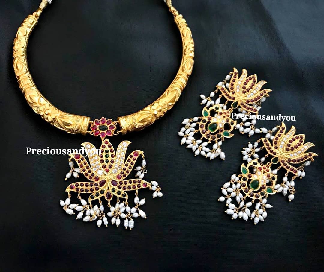 indian ruby emerald necklace designs