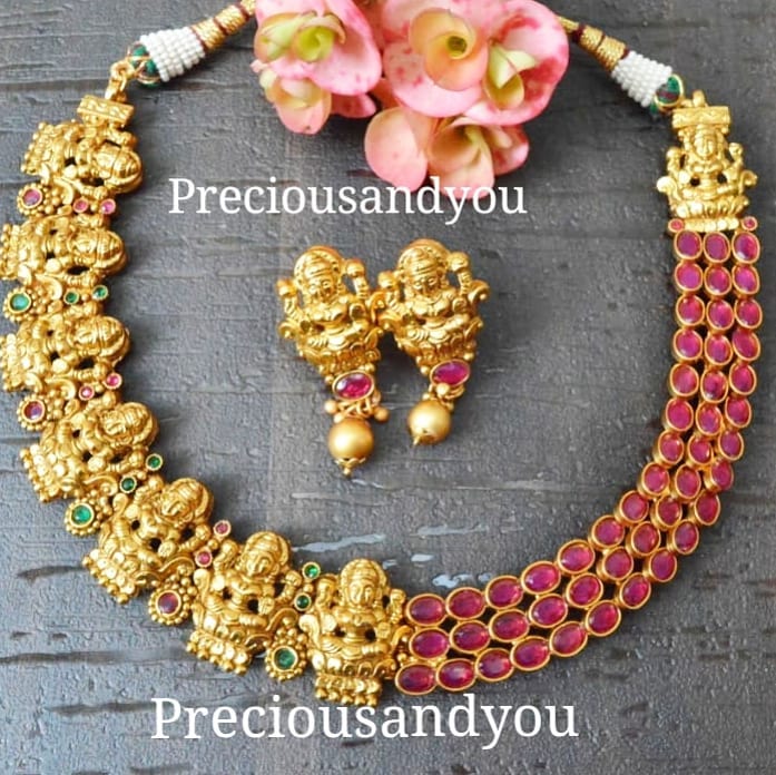 latest ruby necklace designs