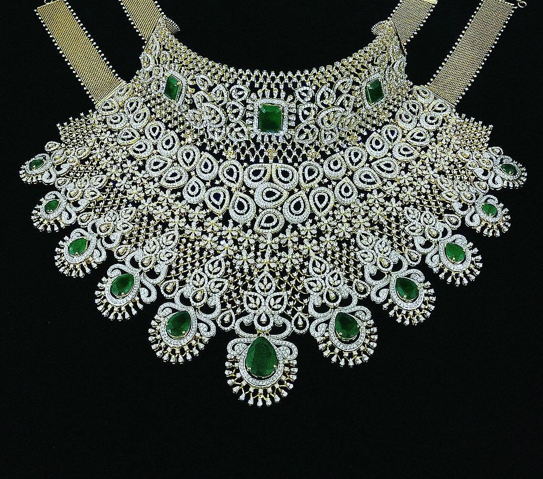 Buy Heavy Diamond Necklace Sets Latest Designs South India Jewels