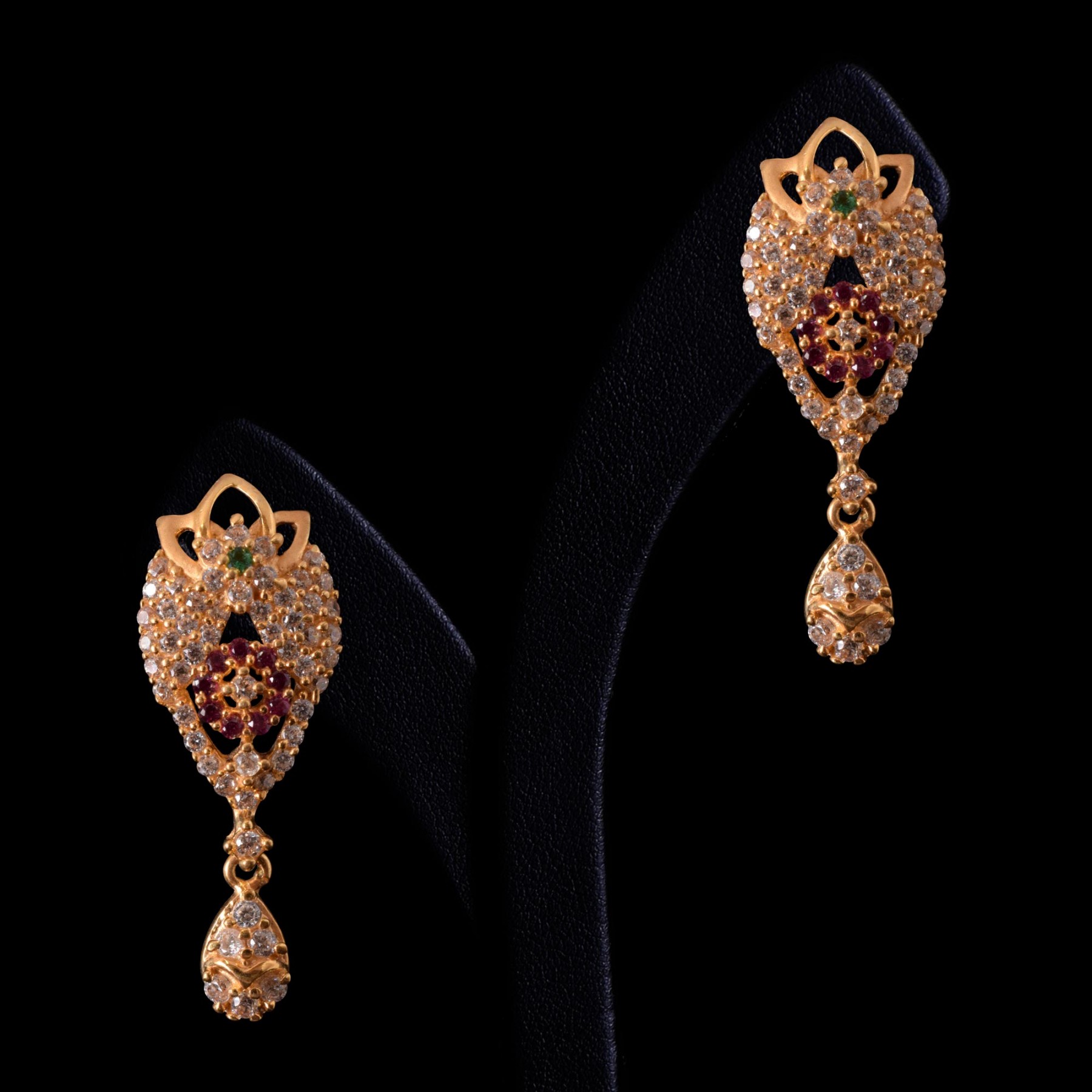 24 Adorable Small Gold Earrings Designs • South India Jewels