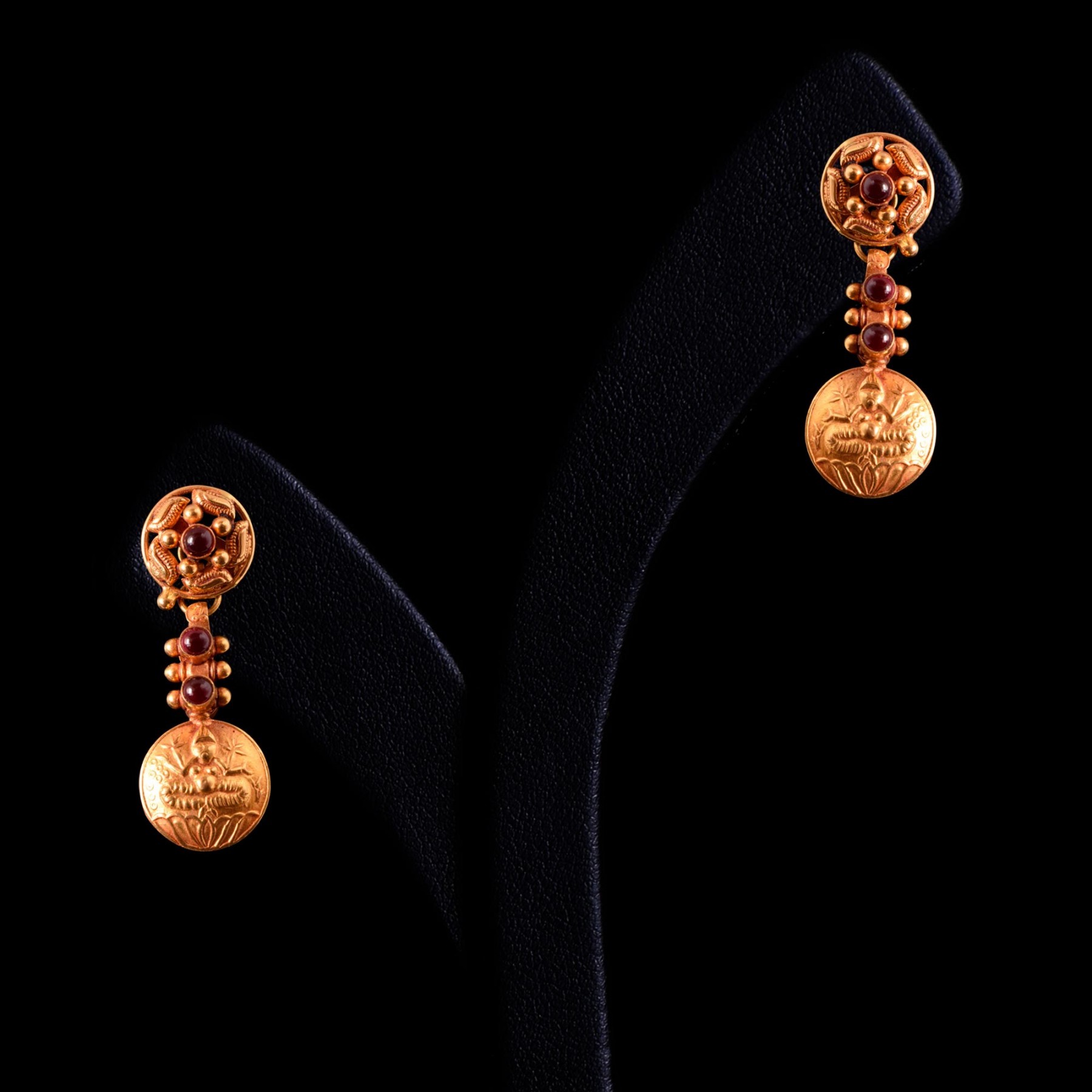 24 Adorable Small Gold Earrings Designs • South India Jewels