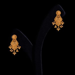 24 Adorable Small Gold Earrings Designs • South India Jewels