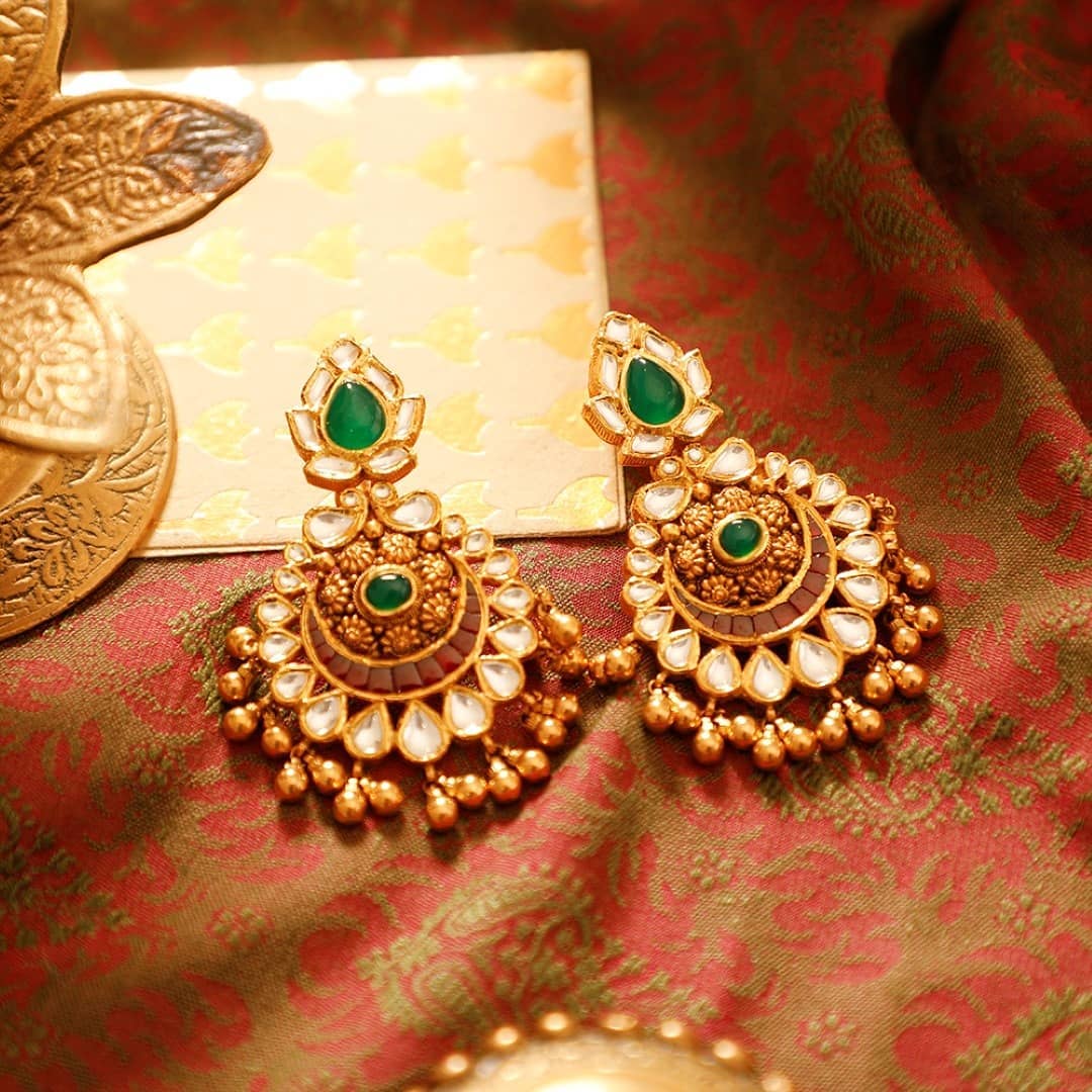 25 Unique Earrings Designs Apt for Any Ethnic Outfit • South India Jewels