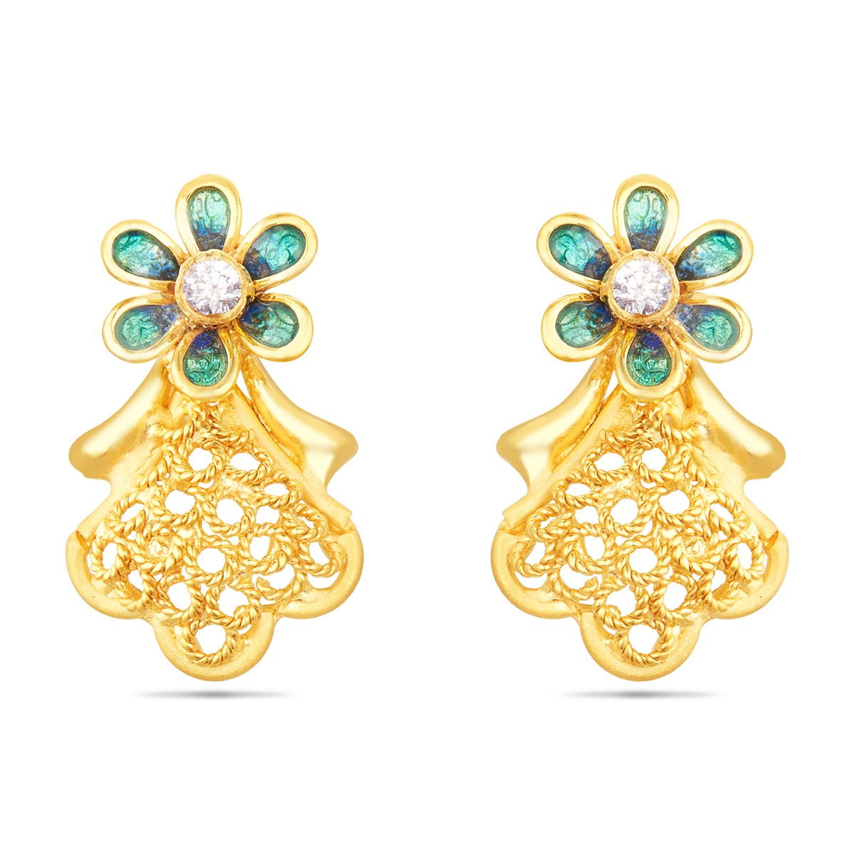 4 gram gold earrings designs