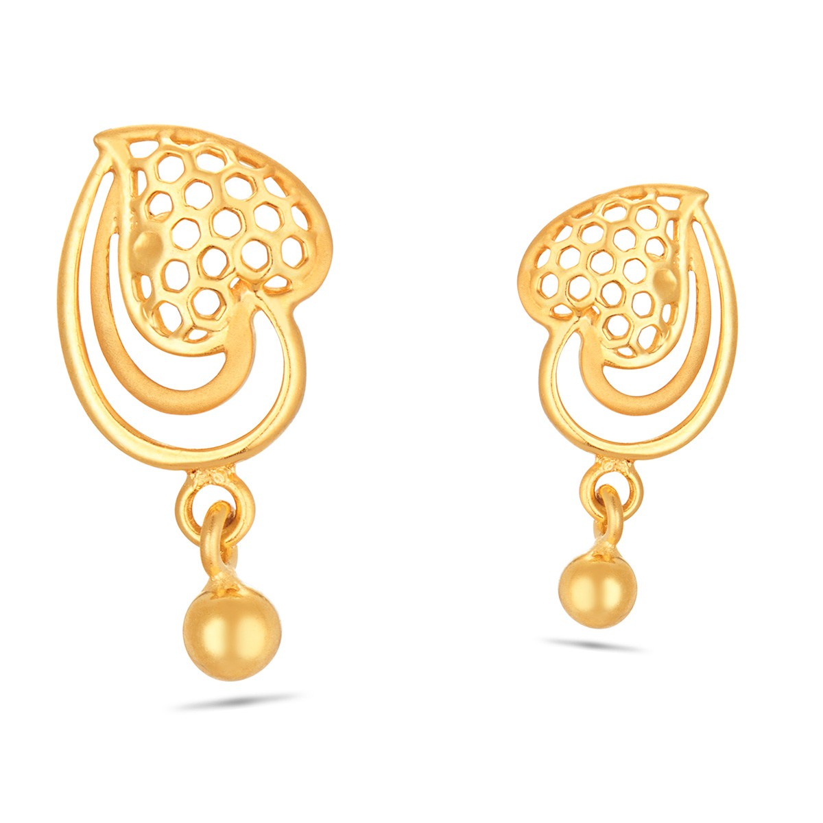 4 Gram Gold Earrings : 25 Best Designs ! • South India Jewels