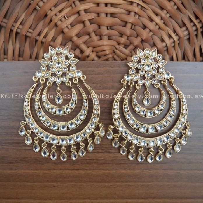 31 Chandbali Earrings Designs That Will Blow Your Mind • South India Jewels