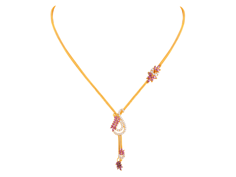 Latest 15 Grams Gold Necklace Designs - [New Collections] • South India ...