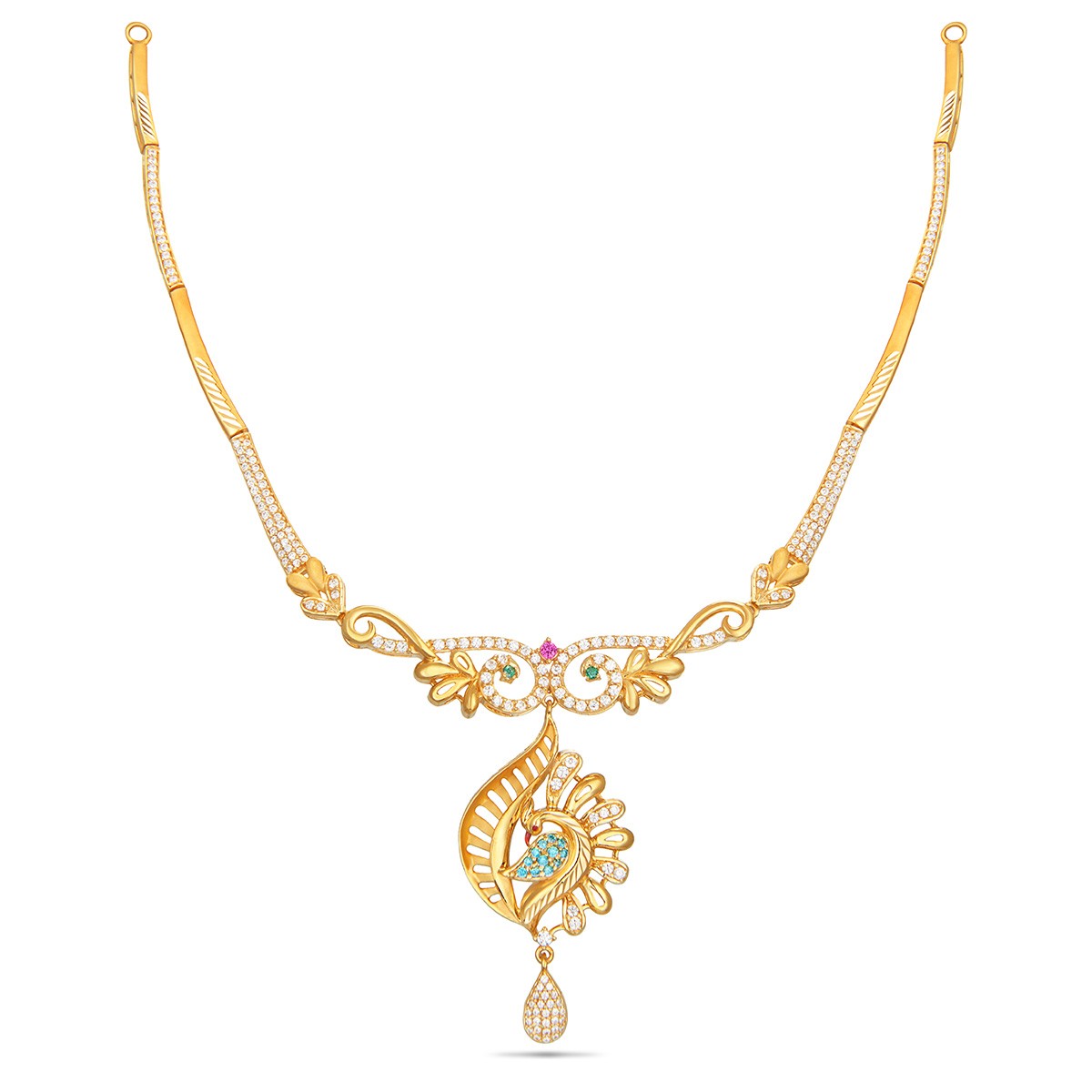 gold necklace designs in 30-grams