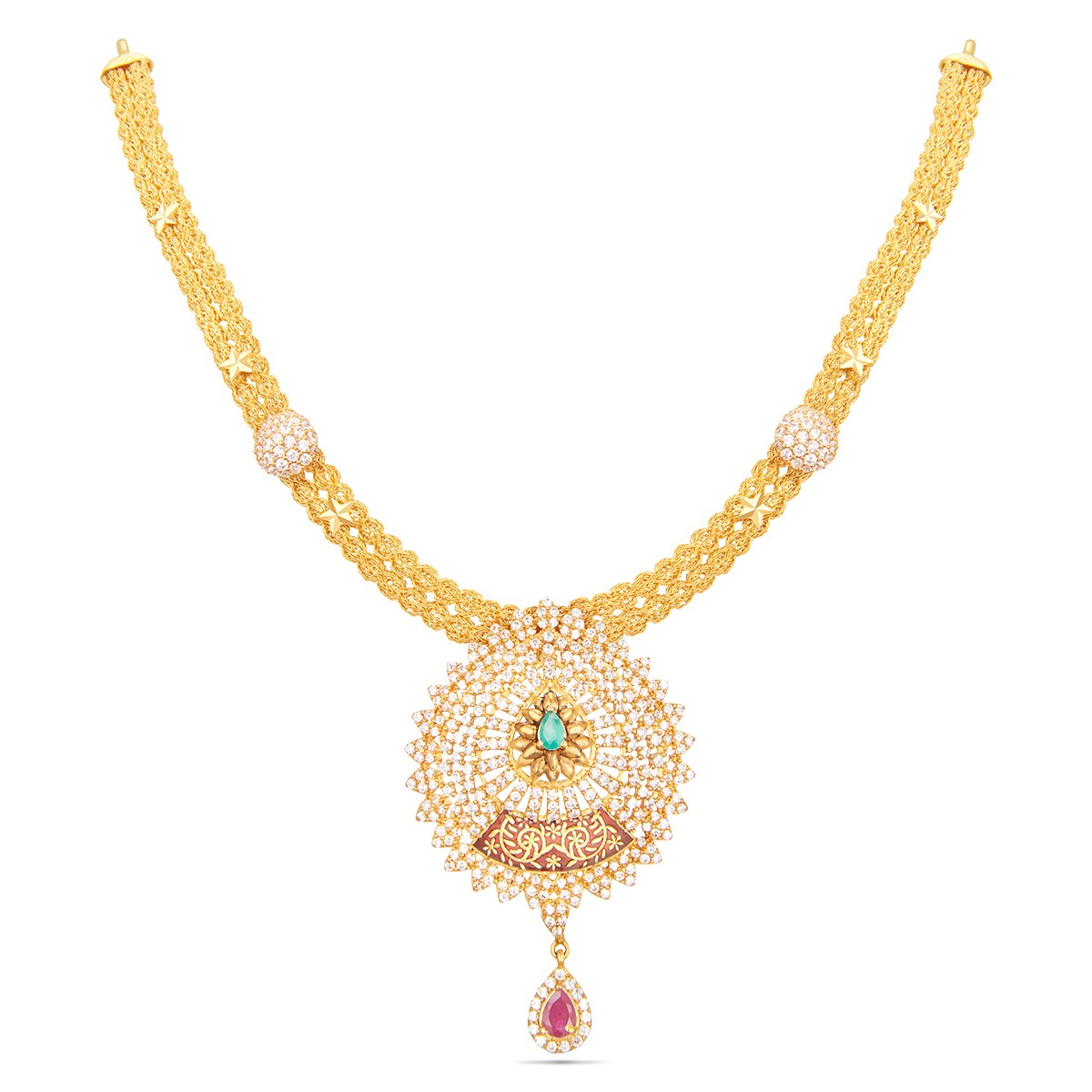 gold necklace designs in 30-grams