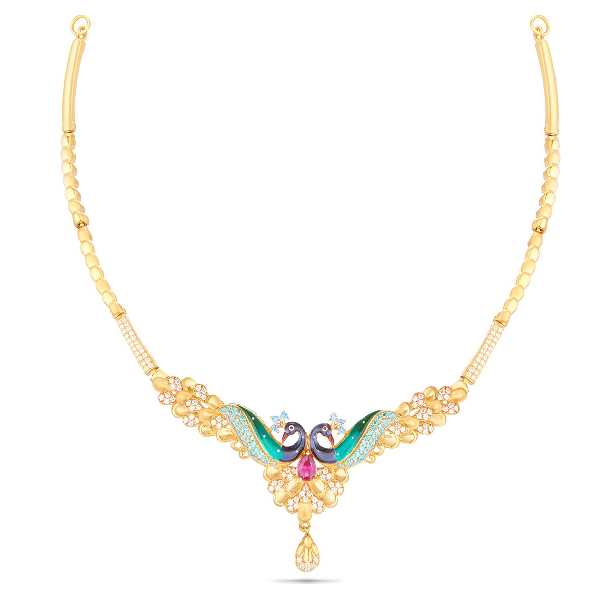 Latest gold necklace hot sale designs in 30 grams