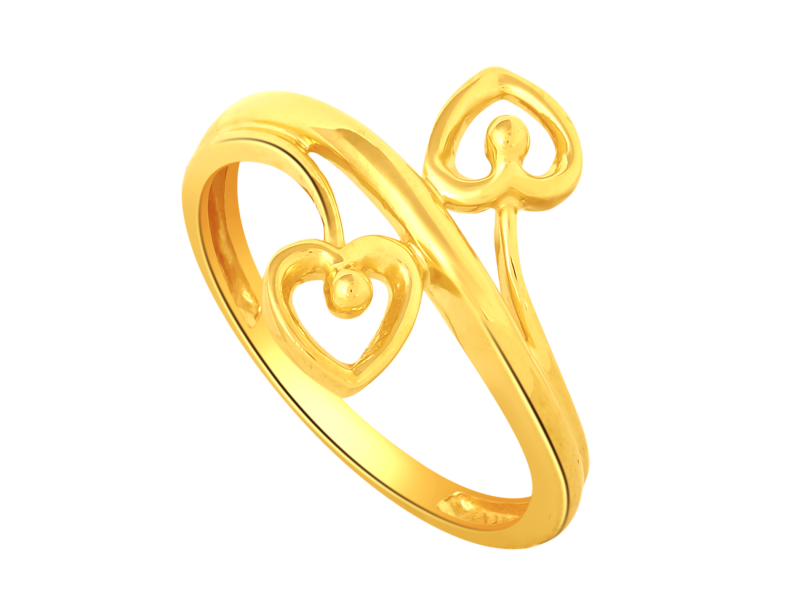 Simple gold ring hot sale without stone