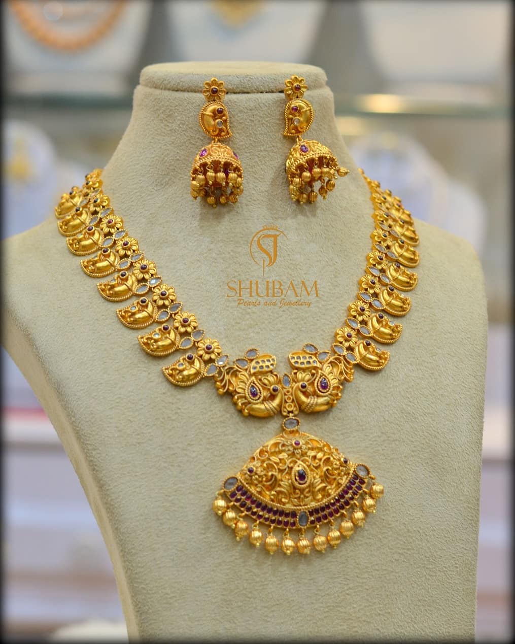 one gram gold temple jewellery online