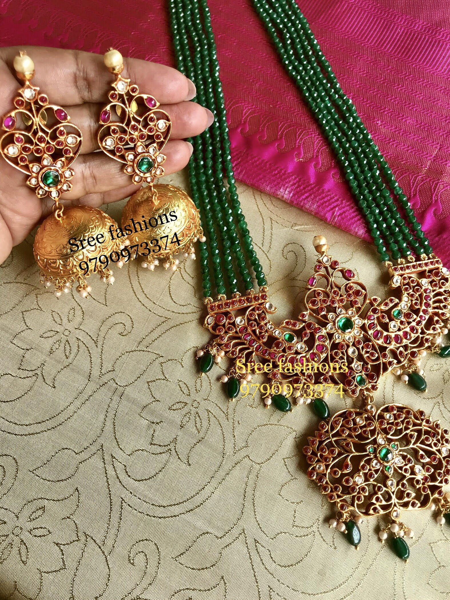 Traditional Jewellery Designs Earrings Long Necklace