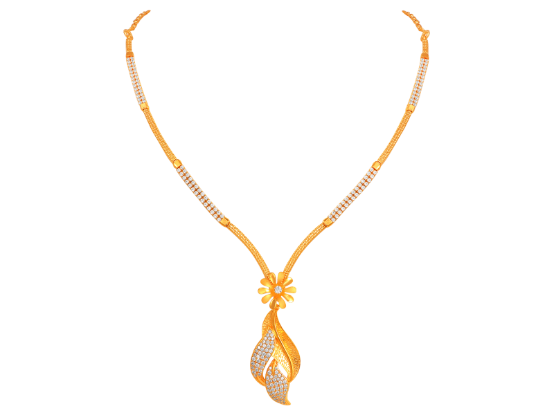 Latest simple gold necklace sale designs 2018