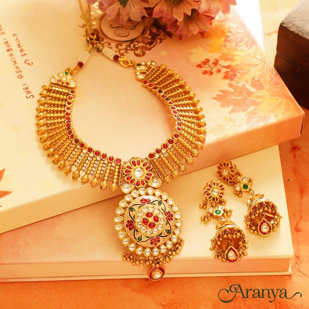 gold necklace designs images