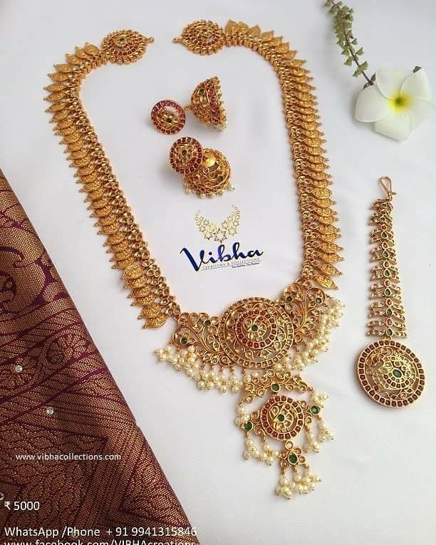 south indian style imitation jewellery designs