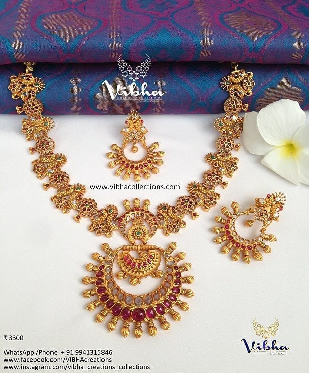 south indian style imitation jewellery designs