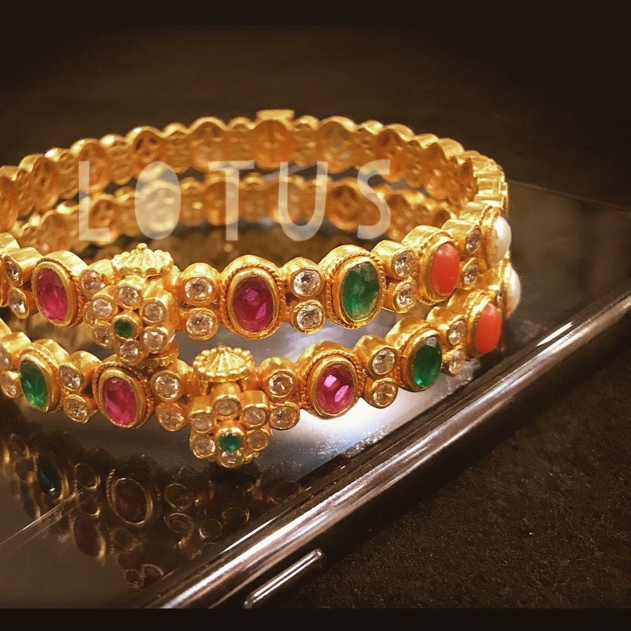 gold plated bangles