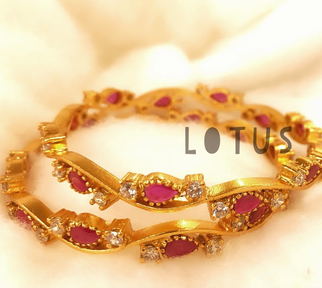 gold plated bangles