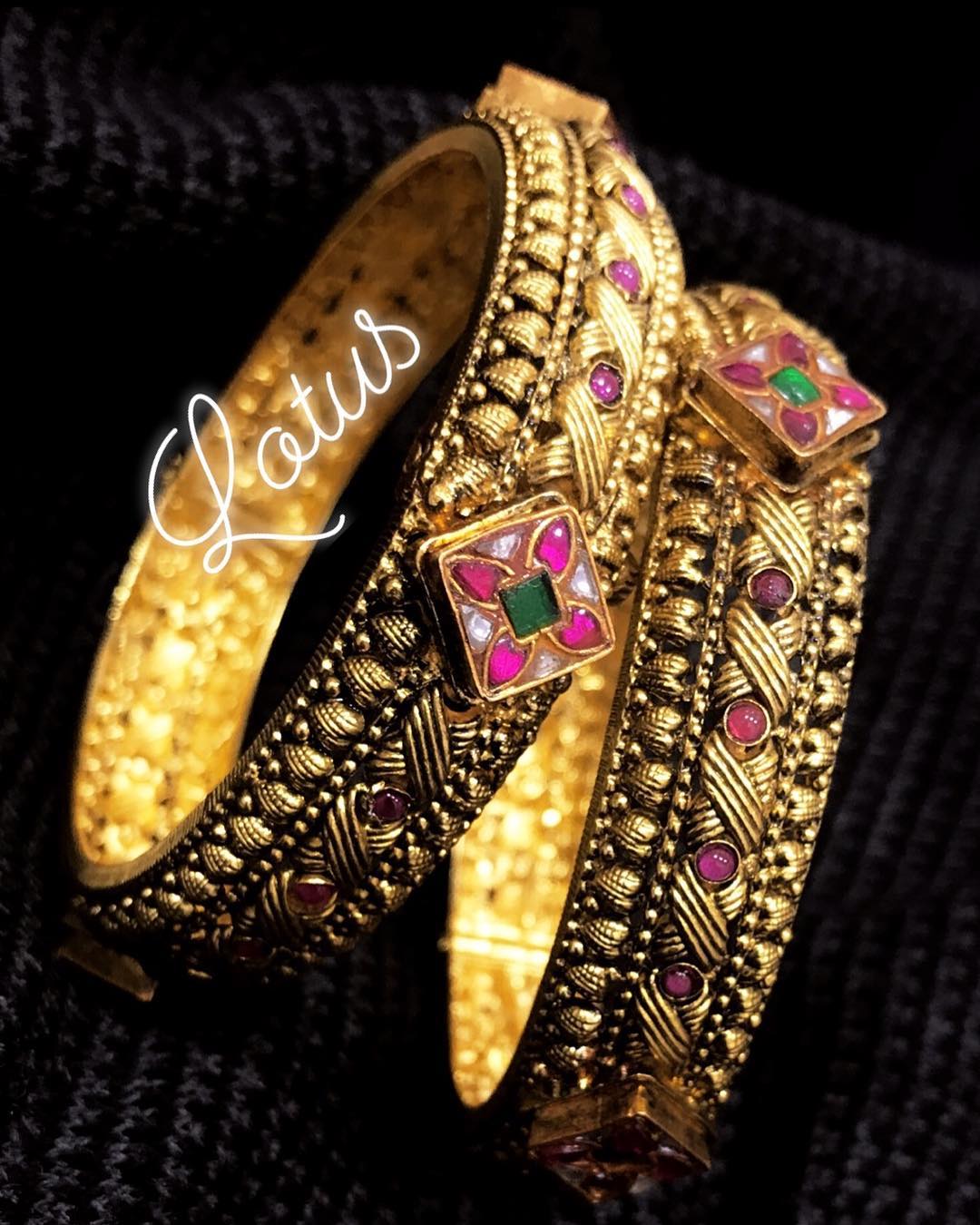 gold plated bangles