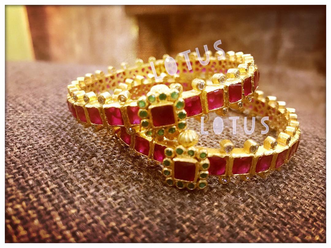 gold plated bangles