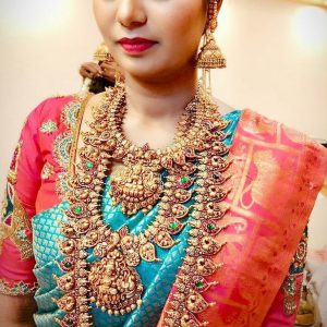 The Ideal Long Necklace Model That Everyone Should Own! • South India ...