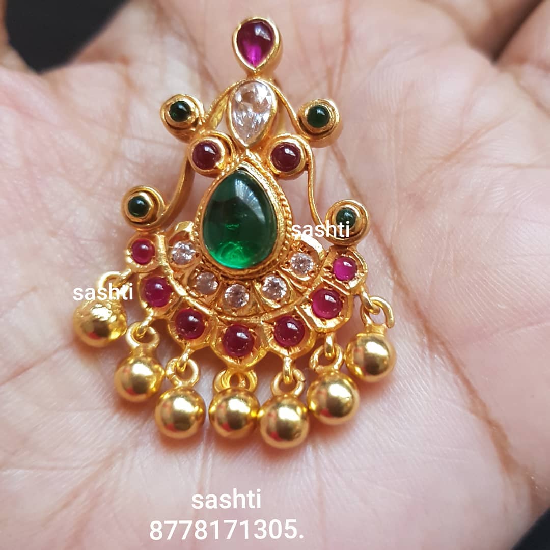 gold plated pure silver antique kundan jewellery